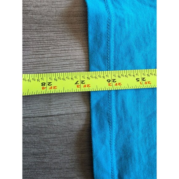 Lands End Womens Sleeveless Tank Top 1X Bright Blue Cotton - Picture 6 of 7